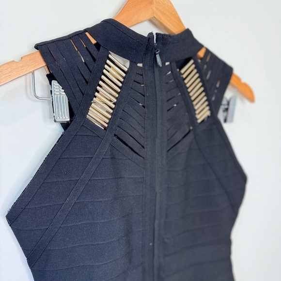 Fashion Nova Bandage Midi Black Dress (M) - Picture 6 of 8